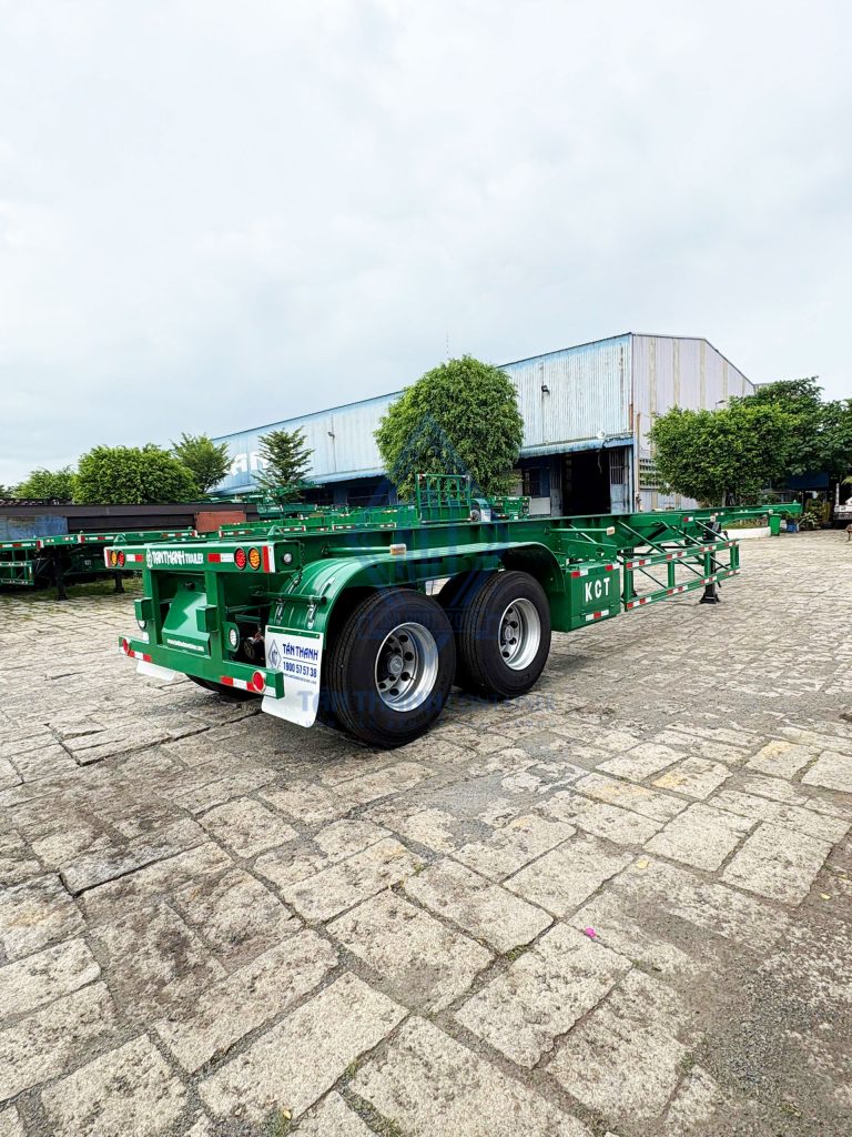 Dịch vụ cho thuê sơ mi rơ moóc xương (2 trục, 3 trục) phục vụ vận chuyển container bãi cảng