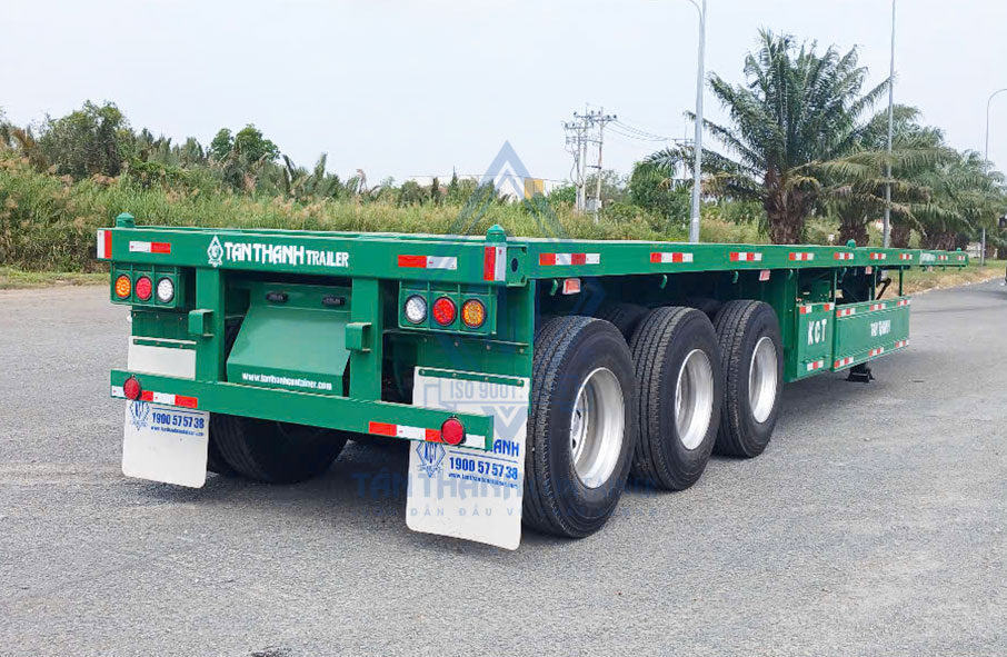 Dịch vụ cho thuê sơ mi rơ moóc sàn tải trọng cao chuyên chở sắt thép, vật liệu xây dựng