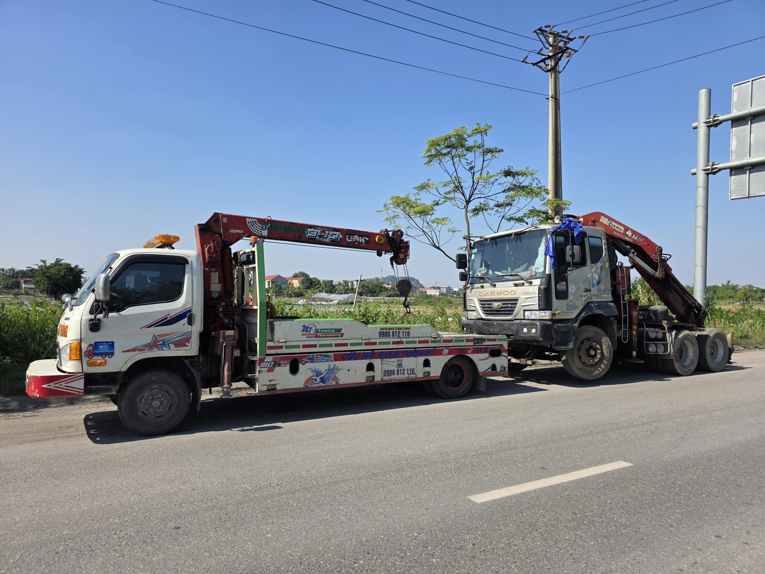 Phương Án Và Quy Trình Cứu Hộ Xe Đầu Kéo, Sơ Mi Rơ Moóc Gặp Sự Cố Kỹ Thuật Trên Tuyến Quốc Lộ